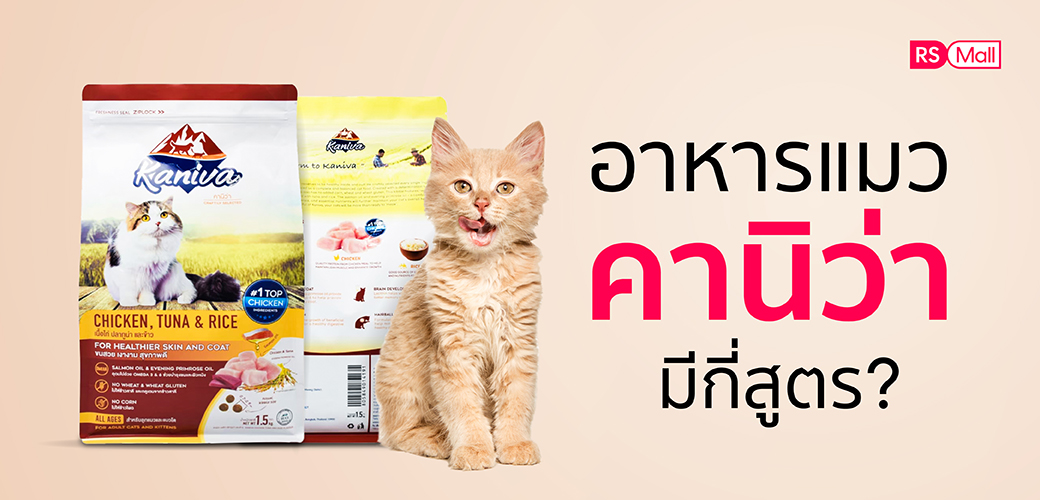 อาหารแมว คานิว่า (Kaniva Cat) มีกี่สูตร?