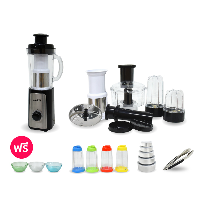 เครื่องปั่น KLASS Super Blender 6 in1เครื่องปั่นอเนกประสงค์ เครื่องปั่นน้ำผลไม้ เครื่องปั่นสมูทตี้