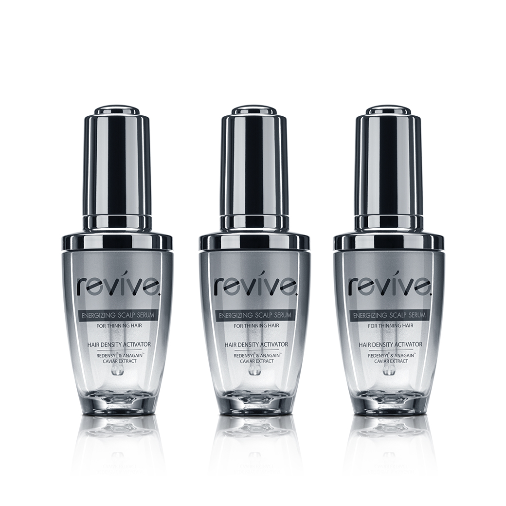 Revive รีไวฟ์ เอ็นเนอไจซิ่ง สกั๊ลฟ เซรั่ม (Energizing Scalp Serum) เซรั่มบำรุงเส้นผมและหนังศีรษะ (ขวดเงิน)