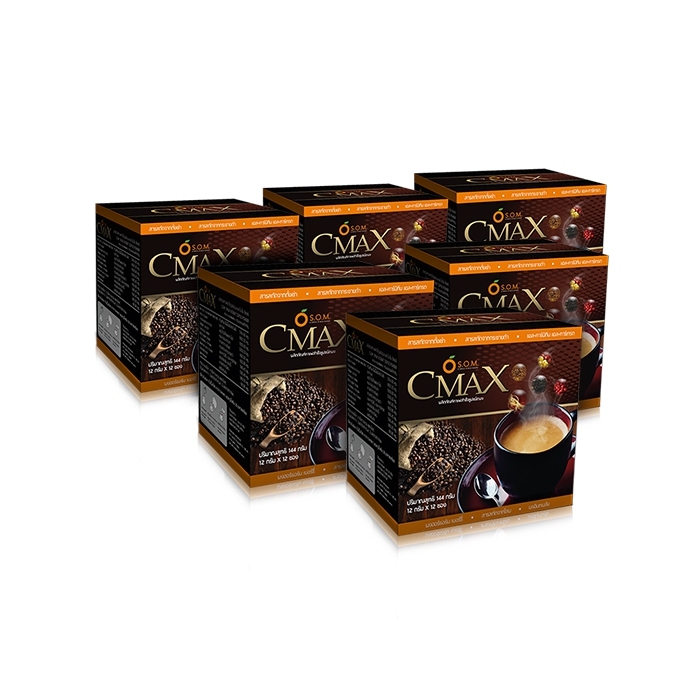 เอสโอเอ็ม ซีแมคซ์ (S.O.M. CMAX CREAMY RICH AROMA) กาแฟเพื่อสุขภาพ สารสกัดจากถั่งเช่าและโสมเกาหลี