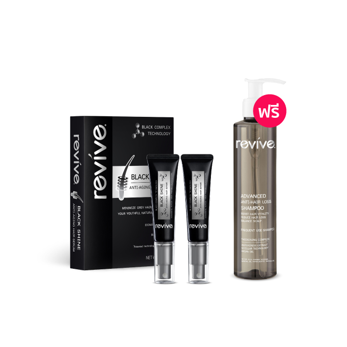 รีไวฟ์ แบล็คไชน์ แอนตี้ เอจจิ้ง แฮร์เซรั่ม (Revive BLACK SHINE ANTI-AGING HAIR SERUM)