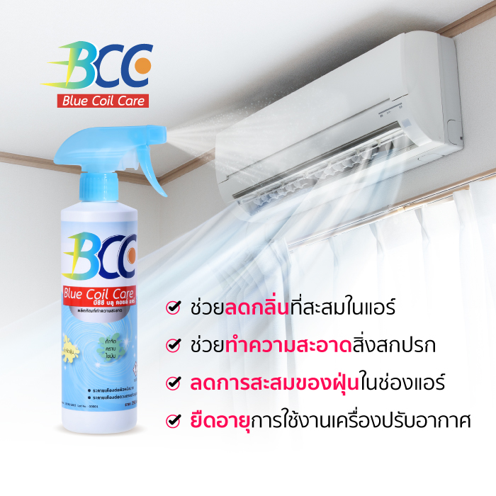 BCC Blue Coil Care น้ำยาล้างแอร์ น้ำยาอเนกประสงค์ สำหรับล้างแอร์
