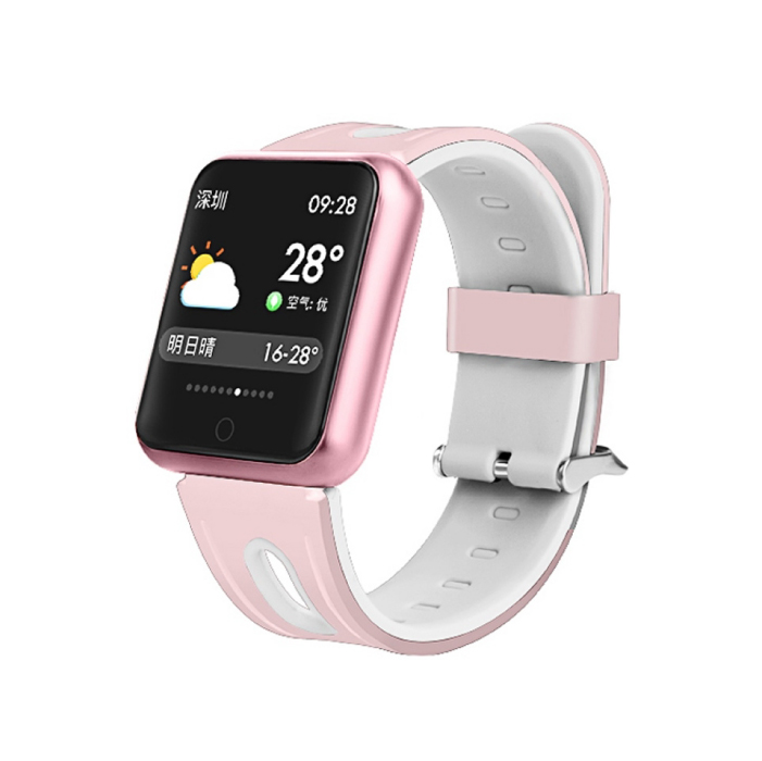 G-item Multi Sport Watch นาฬิกา Smart Watch นาฬิกา ออกกำลังกาย วัดการเต้นหัวใจ (สีชมพู)