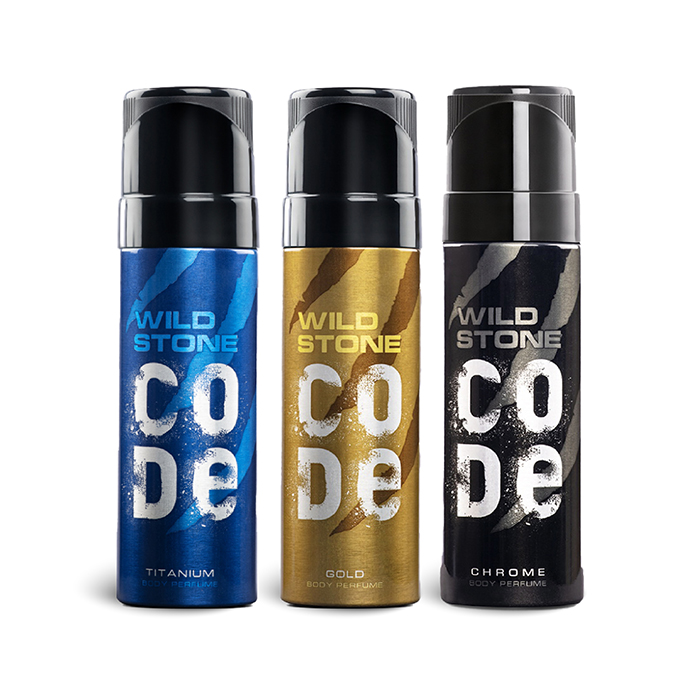 น้ำหอม WILD STONE CODE SET-1 น้ำหอมนำเข้า กลิ่นติดทน หอมนาน 8-12 ชั่วโมง (TITANIUM, GOLD, CHROM)