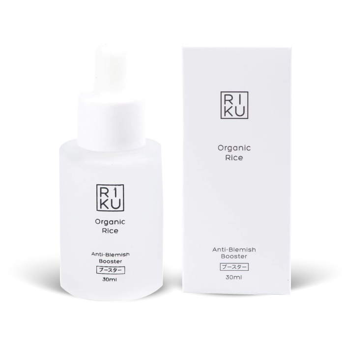 RIKU Organic Rice Anti-Blemish Booster 30ml. ริคุ ออร์แกนิค ไรท์ แอนตี้ เบลมิช บูสเตอร์ ลดสิว บูสเตอร์ข้าวเกาหลี