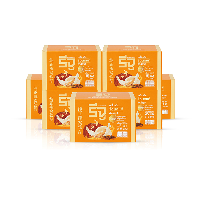 รังนก REJU (รีจู) เครื่องดื่มรังนกแท้สำเร็จรูป จากรังนกแท้ 100% สูตรโอเรียนทอล เฮิร์บส์ (ถั่งเช่า เห็ดหลินจือและโสมสกัด)