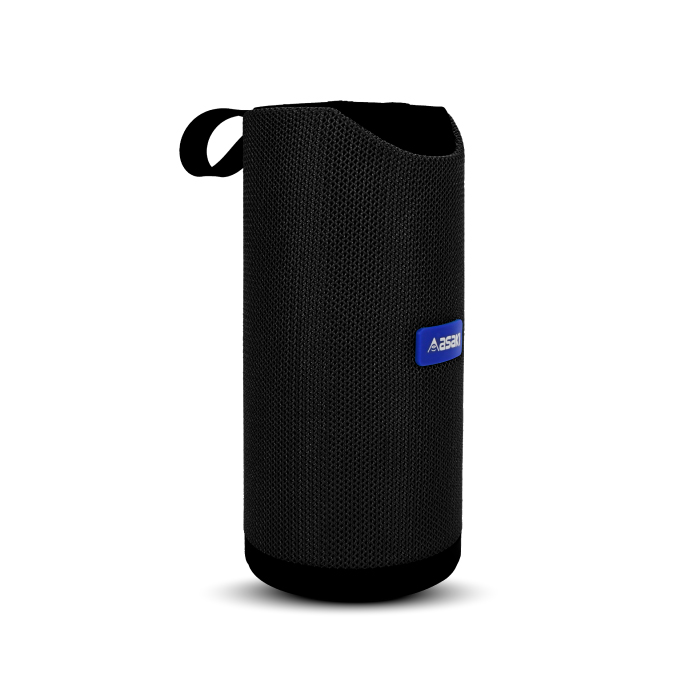 Asaki Bluetooth Speaker ลำโพงบลูทูธแบบพกพา รุ่น APS-428 ใช้ได้ทั้ง IOS และ Android เชื่อมต่อผ่านบลูทูธ เล่นผ่าน FlasDrive/SD Card - สีดำ