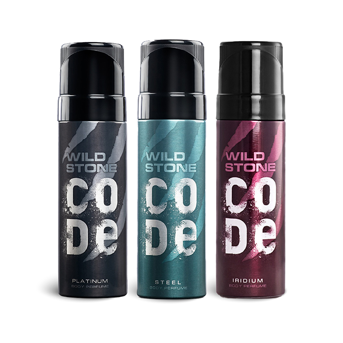น้ำหอม WILD STONE CODE SET-2 น้ำหอมนำเข้า กลิ่นติดทน หอมนาน 8-12 ชั่วโมง (PLATINUM, STEEL, IRIDIUM)