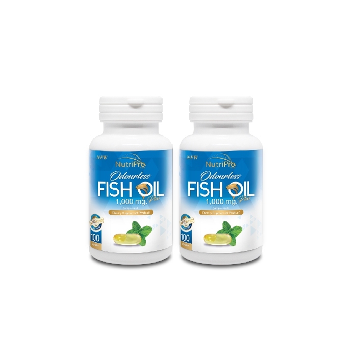 ผลิตภัณฑ์เสริมอาหาร น้ำมันปลา ชนิดไร้กลิ่น 1,000 มก. (Nutri Pro Odourless Fish Oil)