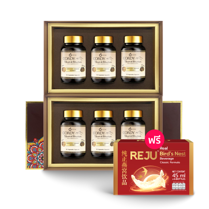 ถั่งเช่า เอสโอเอ็ม คอร์ดี้ ทิเบต แอนด์ ภูฎาน (S.O.M. Cordy Tibet Bhutan) แถม ReJu Classic Formula