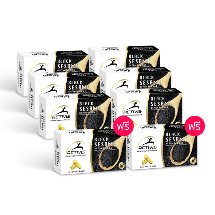 ACTIVIS น้ำมันงาดำ ผสมวิตามินอี (Black Sesame Oil plus Vitamin E)