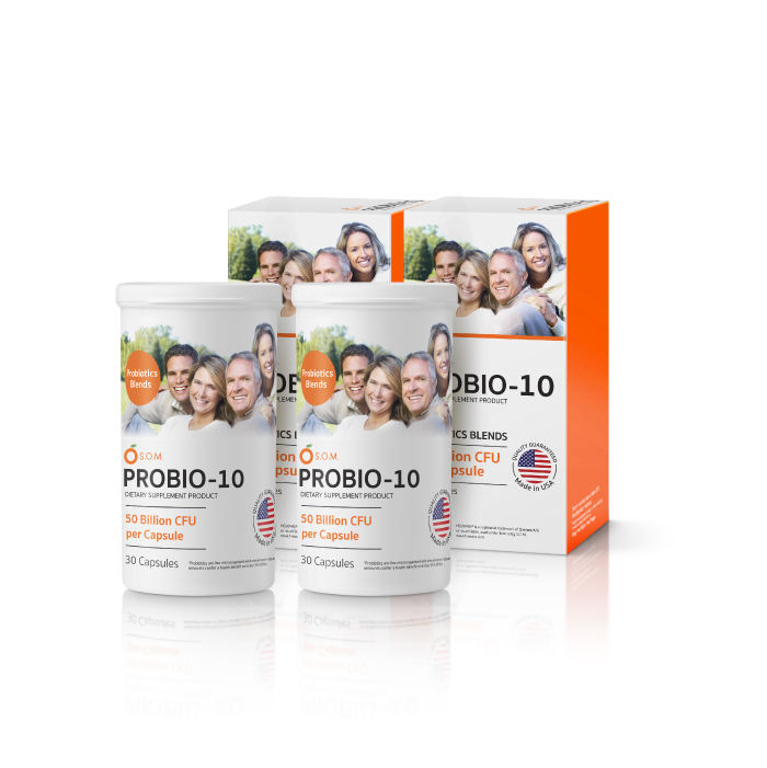 เอส.โอ.เอ็ม.โพรไบโอ-เท็น (S.O.M. PROBIO-10) อาหารเสริมปรับสมดุลลำไส้ บรรเทาอาการท้องผูก