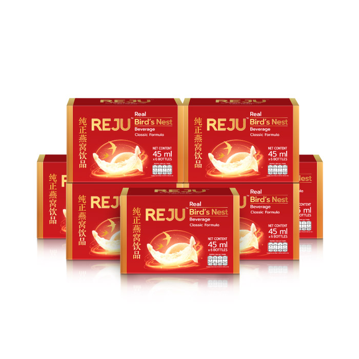 รังนก REJU (รีจู) เครื่องดื่มรังนกแท้สำเร็จรูป (สูตรคลาสสิค) เปลี่ยนแพคเกจ