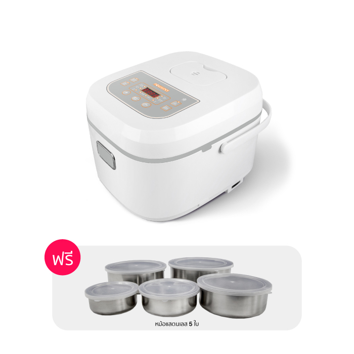 หม้อหุงข้าวไฟฟ้า NEWWAVE หม้อหุงข้าวดิจิตอล หม้อหุงข้าวอเนกประสงค์ รุ่น RC-1802D หม้อหุงข้าวอุ่นทิพย์ (ความจุ 1.8 ลิตร)