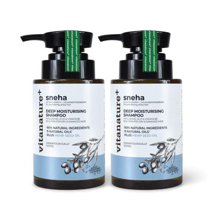 ไวตาเนเจอร์พลัส (Vitanature+) ซานีฮา ดีพ มอยเจอร์ไรซิ่ง แชมพู แชมพูสำหรับผมชี้ฟู ผมแห้งเสีย ขาดความชุ่มชื่น ช่วยฟื้นบำรุงเส้นผมให้สวยแข็งแรง ผมนุ่มลื่น มีน้ำหนัก ไม่ชี้ฟู