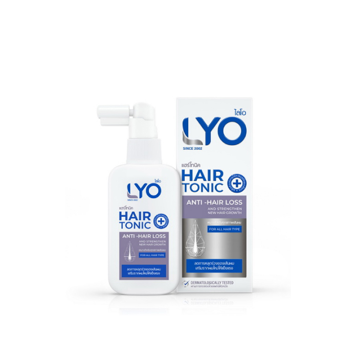 แชมพู LYO Hair tonic (ไลโอ แฮร์โทนิค) ผลิตภัณฑ์ดูแลบำรุงเส้นผมและหนังศีรษะ แชมพูลดผมขาดหลุดร่วง
