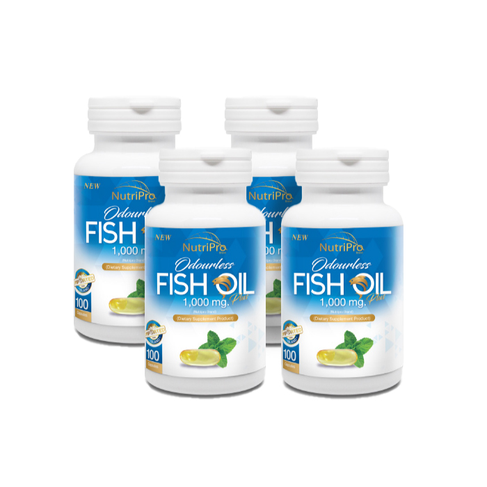 ผลิตภัณฑ์เสริมอาหาร น้ำมันปลา ชนิดไร้กลิ่น 1,000 มก. (Nutri Pro Odourless Fish Oil)