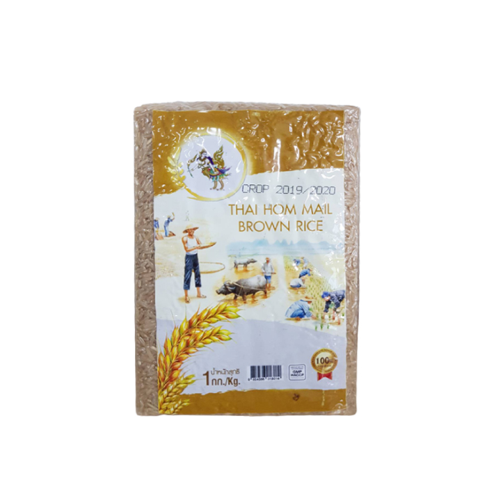 ข้าวกล้องหอมมะลิ ตราอิ่มทิพย์ ข้าวกล้องหอมมะลิ 100% ข้าวอิ่มทิพย์ (1 กิโลกรัม)