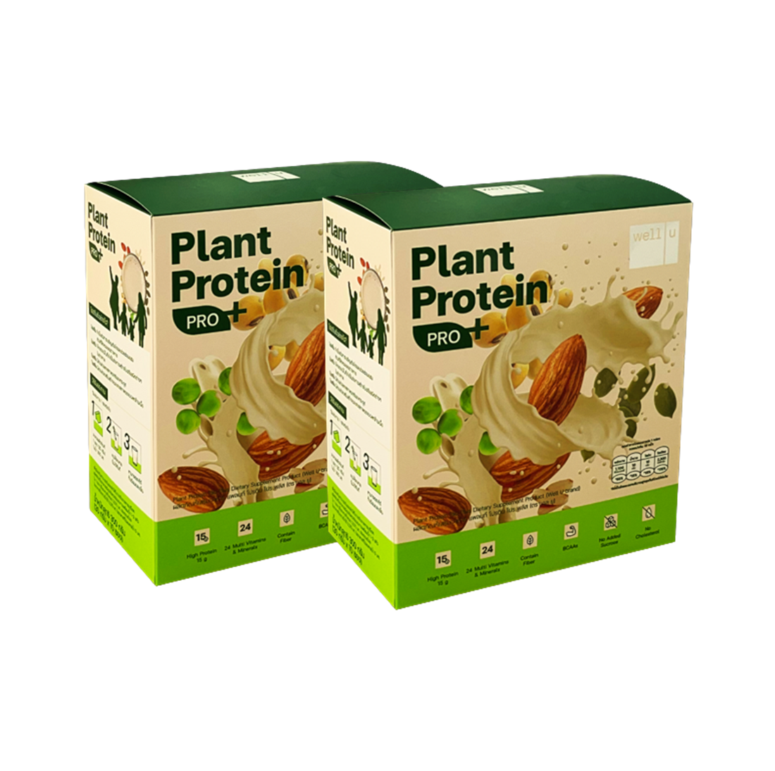 ผลิตภัณฑ์ทดแทนมื้ออาหาร แพลนท์ โปรตีน โปร พลัส (Plant Protein Pro Plus) โปรตีนสูงจากพืช 5 ชนิด สร้างมวลกล้ามเนื้อ ปรับสมดุลลำไส้ ลดคอเลสเตอรอล